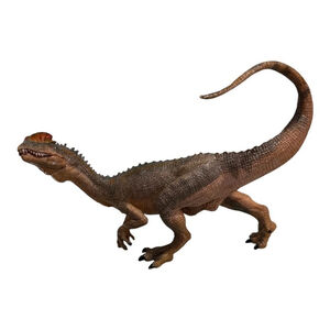 Papo Cryolophosaurus Dinosaur Action Figure Brown Plastic Toy Small Loose 2014